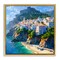 Stupell Industries Seaside Town's Beach View Floating Frame, design by LSR Creative Studio